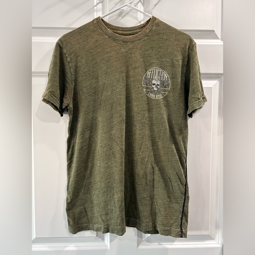 Affliction‎ Live Fast Chris Kyle Spirit Of A Warrior T-Shirt Men's Sz M Military